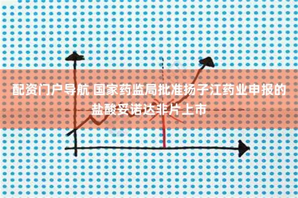 配资门户导航 国家药监局批准扬子江药业申报的盐酸妥诺达非片上市